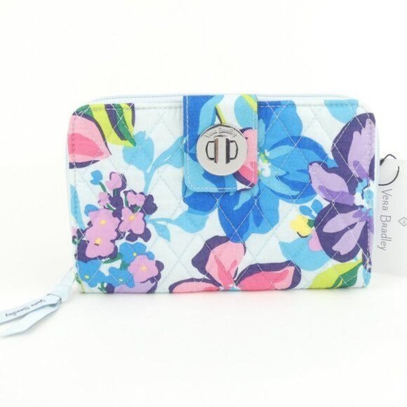 Vera Bradley Handbags - Vera Bradley Marian Floral RFID Turnlock Wallet NWT